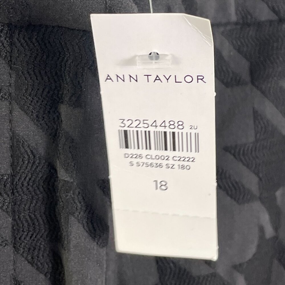 NEW Ann Taylor Womens Plus 18 Houndstooth High Rise Slim Leg Ankle Pants - Picture 6 of 12
